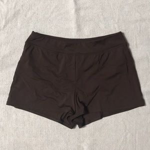 Lands' End brown swim shorts